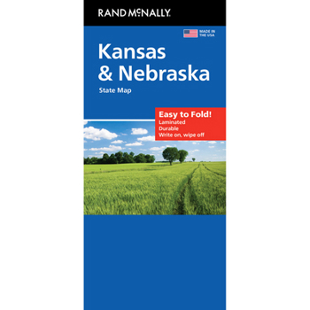 Loose Leaf Rand McNally Easy to Fold: Kansas/Nebraska State Laminated Map Book