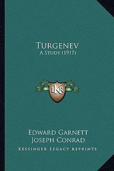 Paperback Turgenev: A Study (1917) Book