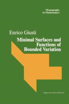 Paperback Minimal Surfaces and Functions of Bounded Variation Book