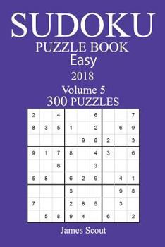 Paperback 300 Easy Sudoku Puzzle Book - 2018 Book