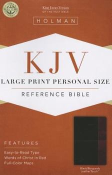 Imitation Leather Large Print Personal Size Reference Bible-KJV [Large Print] Book