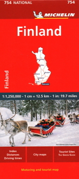 Map Michelin Finland Map 754 Book