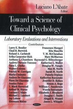 Hardcover Toward a Science of Clinical Psychology Book