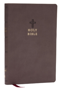 Imitation Leather NKJV Holy Bible, Value Ultra Thinline, Charcoal Leathersoft, Red Letter, Comfort Print Book