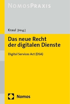Paperback Das Neue Recht Der Digitalen Dienste: Digital Services ACT (Dsa) [German] Book