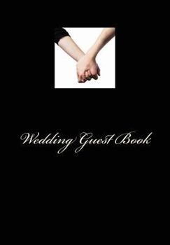 Paperback Wedding Guest Book: Two Brides Edition, Small, Black Book