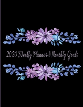2020 Weekly Planner & Monthly Goals: 2020 Planner Weekly Monthly Journal Password Tracker Keeper Reading Notebook Project Planner