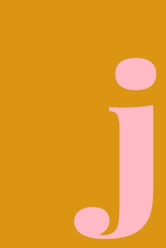 j | Sketchbook: Small Blank Journal for Creative Drawing, Sketching, and Doodling | Cute Personalized Initial Monogram Cover Design in Fun Colors