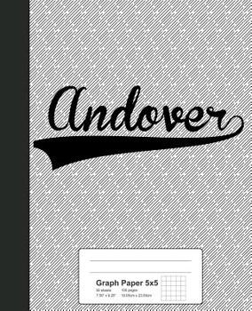 Paperback Graph Paper 5x5: ANDOVER Notebook Book