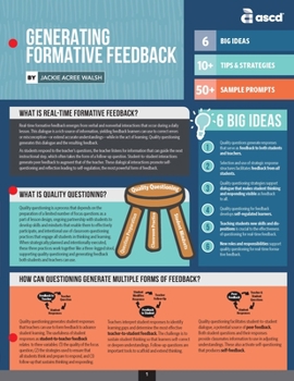 Paperback Generating Formative Feedback (Quick Reference Guide) Book