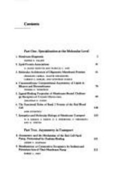 Hardcover Molecular Specialization and Symmetry in Membrane Function Book