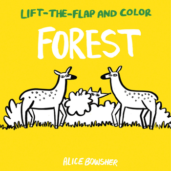 Paperback Lift-The-Flap and Color: Forest Book