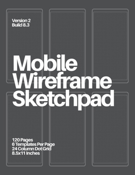 Paperback Mobile Wireframe Sketchpad: Dark Gray Book