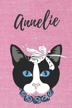 Annelie Notizbuch-Katzen / Malbuch / Tagebuch: Individuelles personalisiertes blanko Mädchen & Frauen Namen Notizbuch, blanko DIN A5 Seiten. Ideal als ... Geschenk für Frauen. (German Edition)