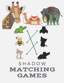 Paperback Shadow Matching Games: Activity Books For Kids Ages 3-5 Book