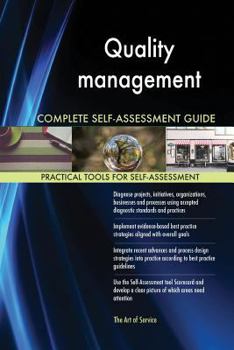 Paperback Quality management Complete Self-Assessment Guide Book