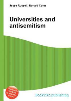 Paperback Universities and Antisemitism Book