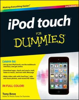 Paperback iPod Touch for Dummies Book