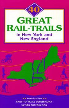 Paperback 40 Great Rail-Trails in New York and New England Book