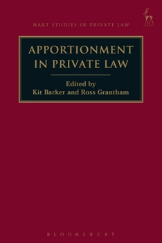Paperback Apportionment in Private Law Book