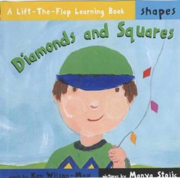 Hardcover Diamonds and Squares (Lift-the-flap Learning Books) Book