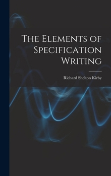 Hardcover The Elements of Specification Writing Book