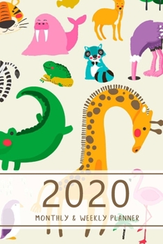 2020 Monthly & Weekly Planner: Hourly appointment planner. 7 full daily columns. Schedule, arrange, plan events. Monday start week. 9.0" x 6.0". ... Animals, Children, Kids. Soft matte cover).