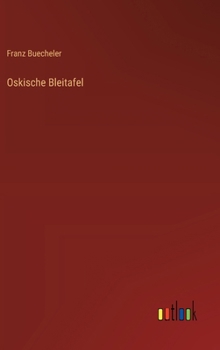 Hardcover Oskische Bleitafel [German] Book