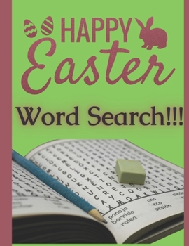 Paperback Word Search: Happy Easter Word Search, 150 Puzzles with Solutions, More Than 1000 Words, Easy Word Search Puzzles for All, Great Gi Book
