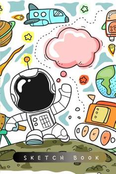Paperback Sketch Book: Aerospace Theme Cover Book