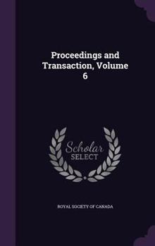 Hardcover Proceedings and Transaction, Volume 6 Book