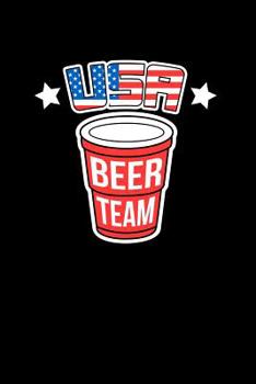 USA Beer Team: 120 Pages I 6x9 I Music Sheet I Funny Alcohol, Drinking & Fourth Of July Gifts