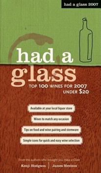 Hardcover Had a Glass: Top 100 Wines for 2007 Under $20 Book