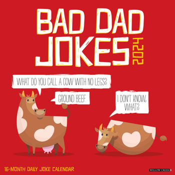 Calendar Bad Dad Jokes 2024 12 X 12 Wall Calendar Book