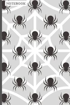 Notebook: Cute Spider Lover Softback Diary Composition Book Journal (6" x 9") 120 Lined Pages