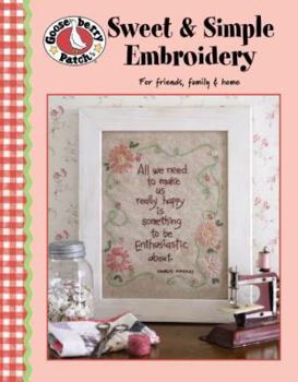 Paperback Gooseberry Patch Sweet & Simple Embroidery Book