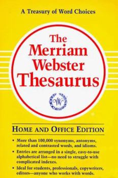 Paperback The Merriam-Webster Thesaurus Book