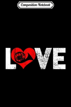 Composition Notebook: French Horn Vintage  Journal/Notebook Blank Lined Ruled 6x9 100 Pages