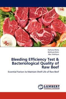 Paperback Bleeding Efficiency Test & Bacteriological Quality of Raw Beef Book