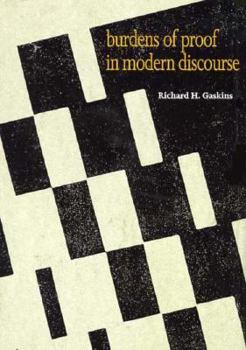 Hardcover Burdens of Proof in Modern Discourse Book