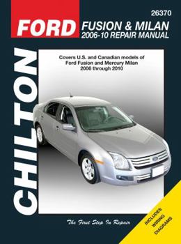 Paperback Ford Fusion & Milan 2006-10 Repair Manual Book