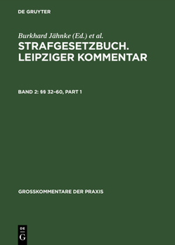 Hardcover §§ 32–60 (Großkommentare der Praxis) (German Edition) [German] Book