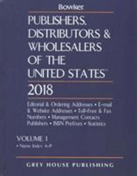 Hardcover Publishers, Distributors & Wholesalers in the Us - 2 Volume Set, 2018 Book