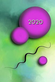 2020: Agenda semainier 2020 - Calendrier des semaines 2020 - Turquoise pointill� - Art moderne