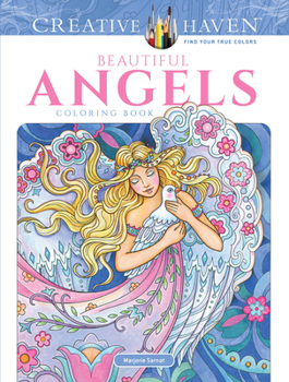 Paperback Creative Haven Beautiful Angels Coloring Book