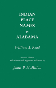 Paperback Indian Place Names in Alabama Book