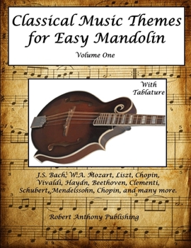 Paperback Classical Music Themes for Easy Mandolin Volume One Book