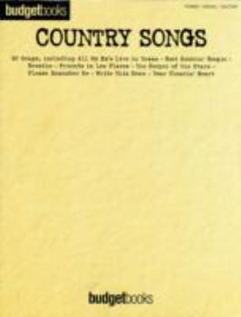 Sheet music Budgetbooks: Country Songs Book
