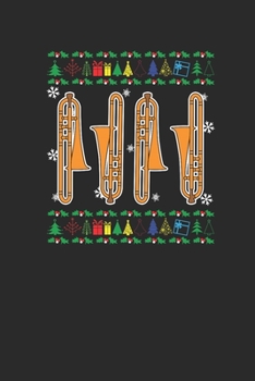 Christmas Trombone: Blank Lined Notebook (6" x 9" - 120 pages) ~ Christmas Themed Notebook for Daily Journal, Diary, and Gift