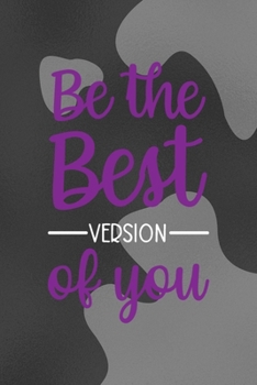 Be The Best Version Of You: Notebook Journal Composition Blank Lined Diary Notepad 120 Pages Paperback Black Texture Vitiligo